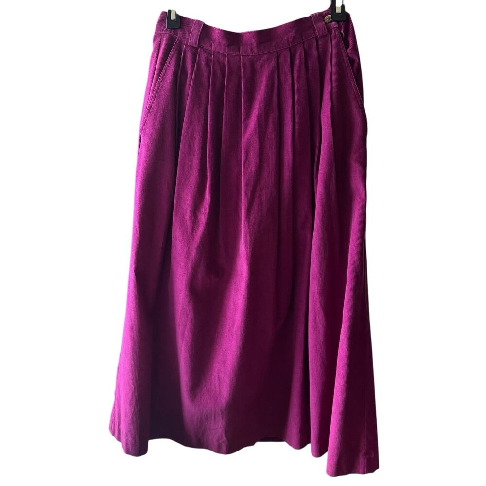L.L. Bean Purple Midi Skirt